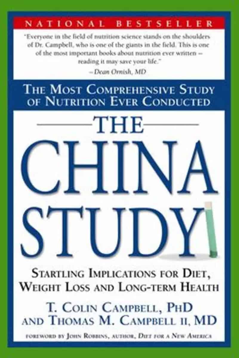 An image of a book called The ChinA Study by T. Colin Campell.